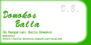 domokos balla business card